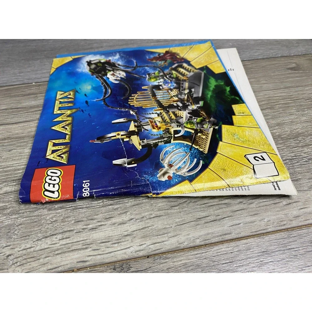 LEGO Atlantis 8061 Gateway Squid Instruction Manual Only Book 2 2010 Illustrated